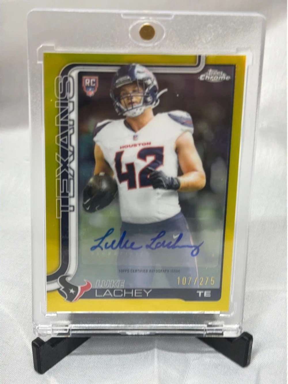 Luke Lachey autographed football card